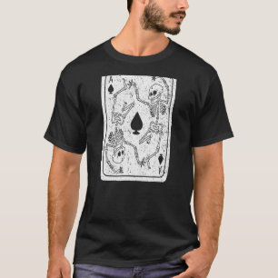 Camiseta Gótico As De Spades Skeleton Grunge Punk Satanic W