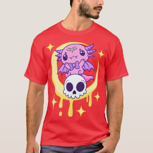 Camiseta Gótico Axolotl Gothic Kawaii Pastel