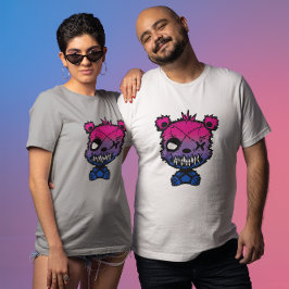 Camiseta Gótico Bisexual Bandera Orgullo Oso Colorido