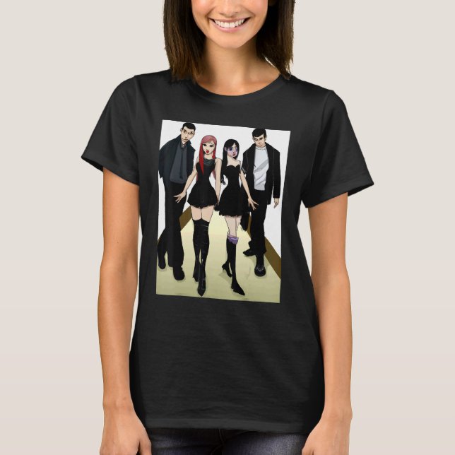 Camiseta Gótico corporativo Gótico Clique Amigos 1 (Anverso)