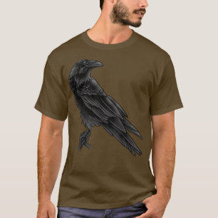 Camiseta Gótico De Crow Oscuro Raven Mascota De Aves Crow W