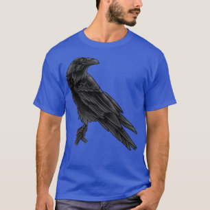 Camiseta Gótico De Crow Oscuro Raven Mascota De Aves Crow W
