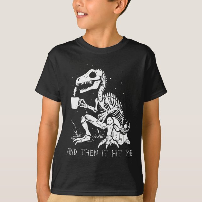 Camiseta Gótico de disfraces de dinosaurios con esqueleto d (Anverso)