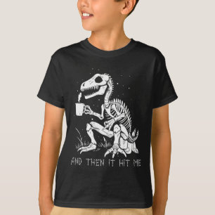 Camiseta Gótico de disfraces de dinosaurios con esqueleto d