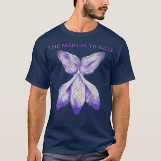 Camiseta Gótico De Flores Gótica Las Violetas De La Marcha 