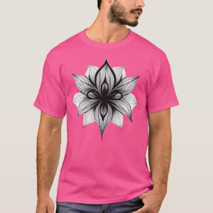 Camiseta Gótico de Punk oscuro floral flor gótica oculto