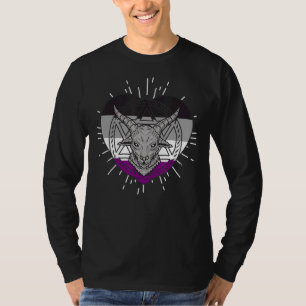 Camiseta Gótico De Satanismo Lgbt Pentagram Asexual