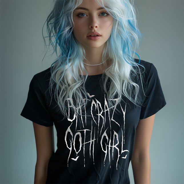 Camiseta Gótico de tipografía loca de murciélago gótico clá (Subido por el creador)