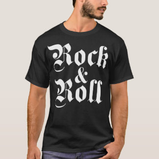 Camiseta gótico del rock and roll