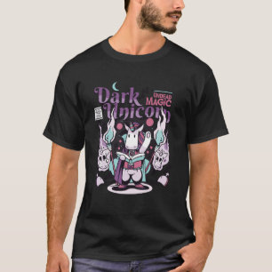 Camiseta Gótico divertidísimo Unicorn Black Magic oscuro no