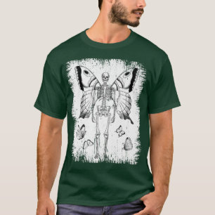 Camiseta Gótico estético Skeleton Fairy Grunge Fairycore