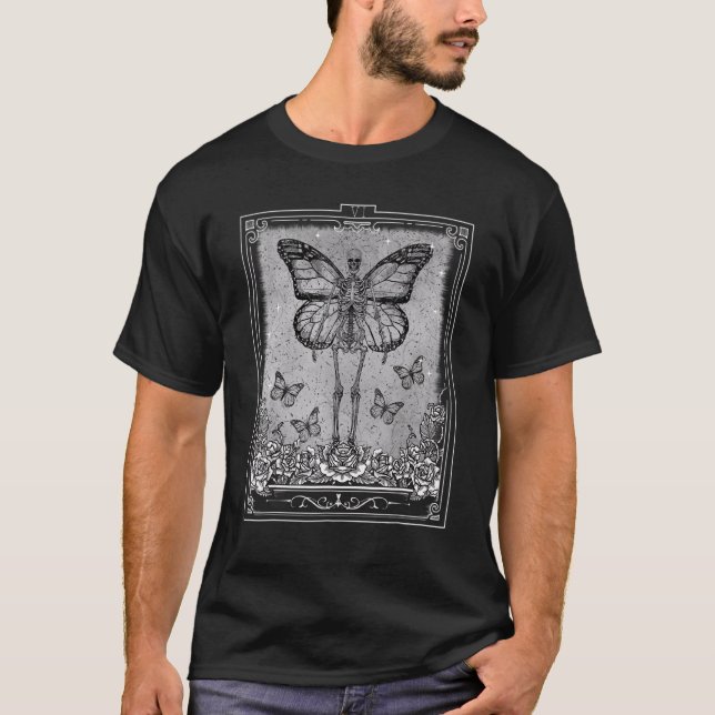 Camiseta Gótico estético Skeleton Fairy Grunge Fairycore (Anverso)
