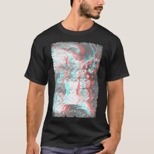 Camiseta Gótico estético Vaporwave Glitch Satanism Oscuro