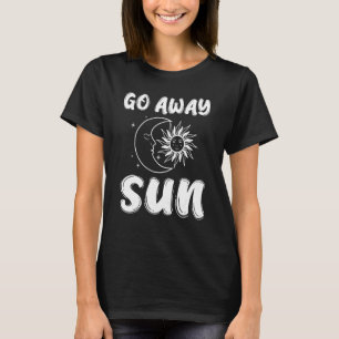 Camiseta Gótico Goth Punk Gothcore Emo Oculto Luna Gráfico