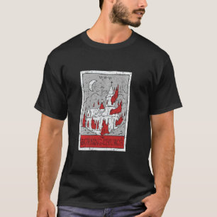 Camiseta Gótico Gothic Tarot Iglesia en llamas