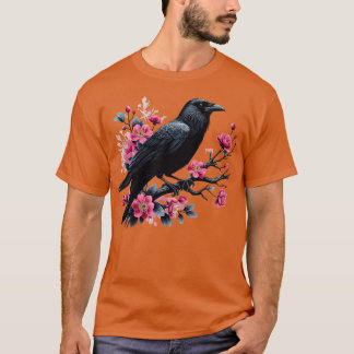Camiseta Gótico Gótico Oscuro Sombrío Raven Crow WitchTree 