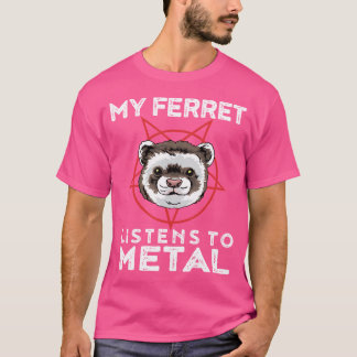 Camiseta Gótico Gracioso metalizado Y Animal Metalizado Pes