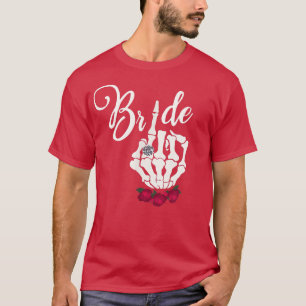 Camiseta Gótico Guay Bride Skeleton Ring Finger Gótico 