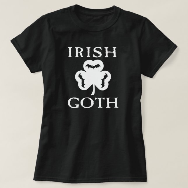 Camiseta Gótico irlandés Shamrock Bats (Diseño del anverso)