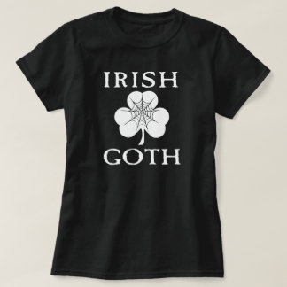 Camiseta Gótico irlandés Shamrock Spider Web