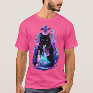 Camiseta Gótico Kawaii Gato Regalos Chicas Gato Mujer