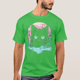 Camiseta Gótico Kawaii Gato Regalos Hombres Chicas Gato 1