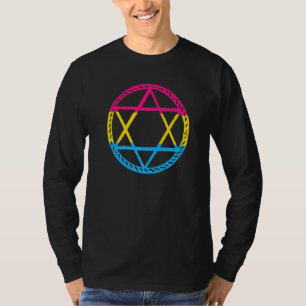 Camiseta Gótico Lgbt Pentagram Goat Pansexual