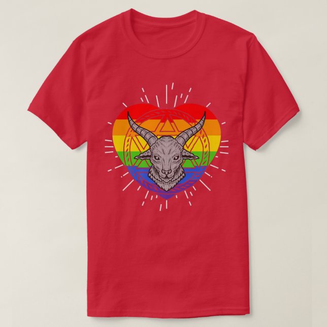Camiseta GÓTICO LGBT por satanismo  (Diseño del anverso)
