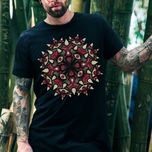 Camiseta Gótico macabro rosado de horror negro circo