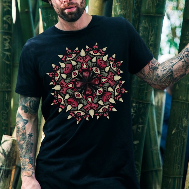 Camiseta Gótico macabro rosado de horror negro circo (Subido por el creador)