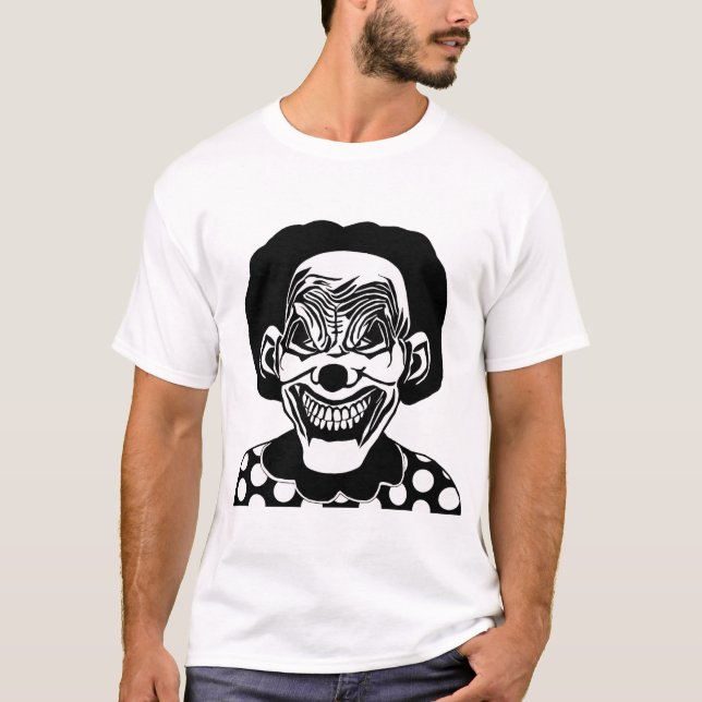 Camiseta gótico Mal Monstruo espeluznante Payaso Scary Circ (Anverso)