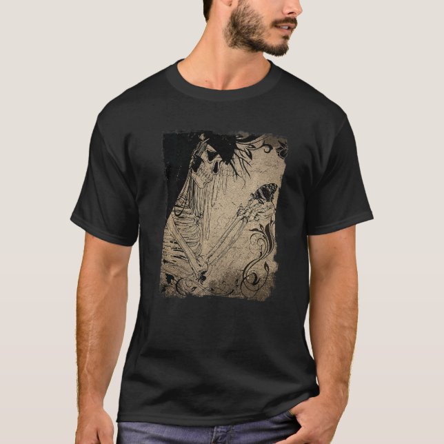 Camiseta Gótico negro oculto Chica estético gótico Horr (Anverso)