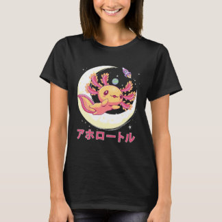 Camiseta Gótico Pastel Axolotl Kawaii Anime Aestheti japoné
