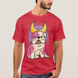 Camiseta Gótico Pastel Bulldog Perro Kawaii Occult