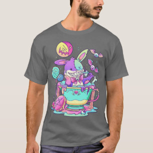 Camiseta Gótico Pastel Conejo Cute Creepé Kawaii Menhera