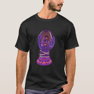 Camiseta Gótico Pastel Crystal Ball Fortune Teller Palm Rea