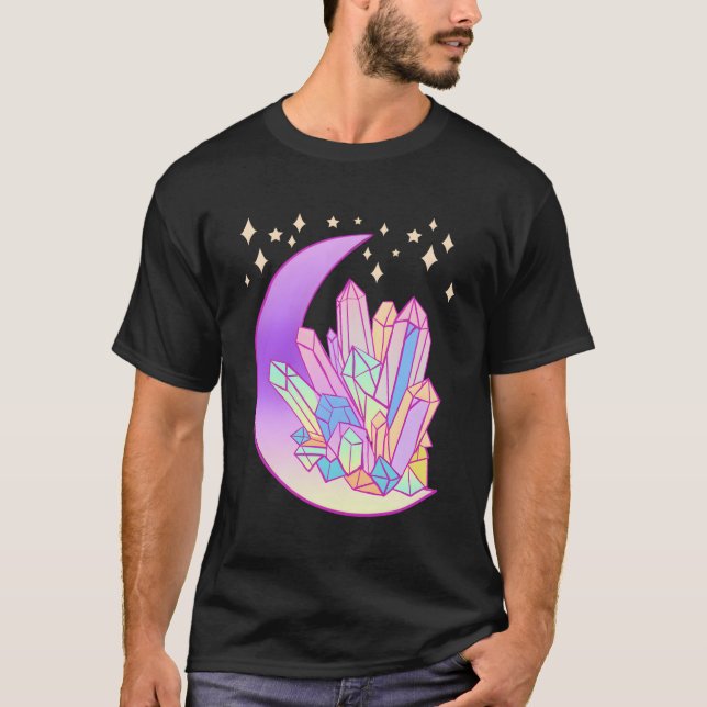 Camiseta Gótico Pastel Cúmulo de Cristal Brillante Luna Kaw (Anverso)