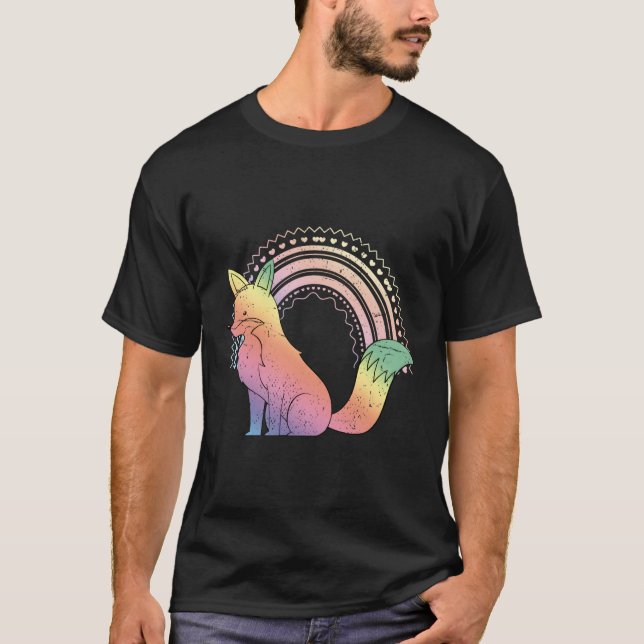 Camiseta Gótico Pastel de arcoiris para animales estéticos  (Anverso)