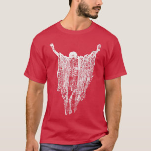 Camiseta Gótico Pastel de huesos secos Skeleton Spiri de co