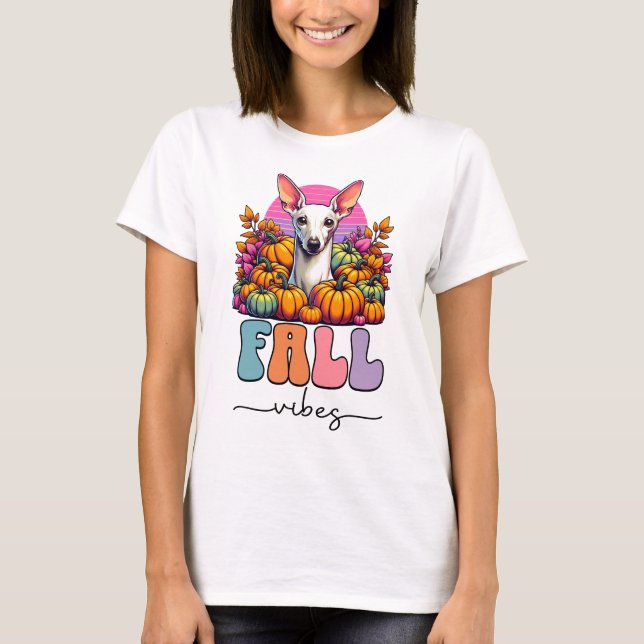 Camiseta Gótico Pastel de pulverización de calabaza de perr (Anverso)