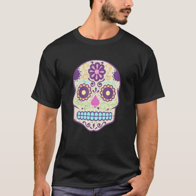 Camiseta Gótico Pastel Día Mexicano Del Azúcar Calavera Mue (Anverso)