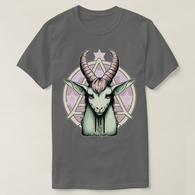 Camiseta Gótico Pastel lindo baphomet 11 (Diseño del anverso)