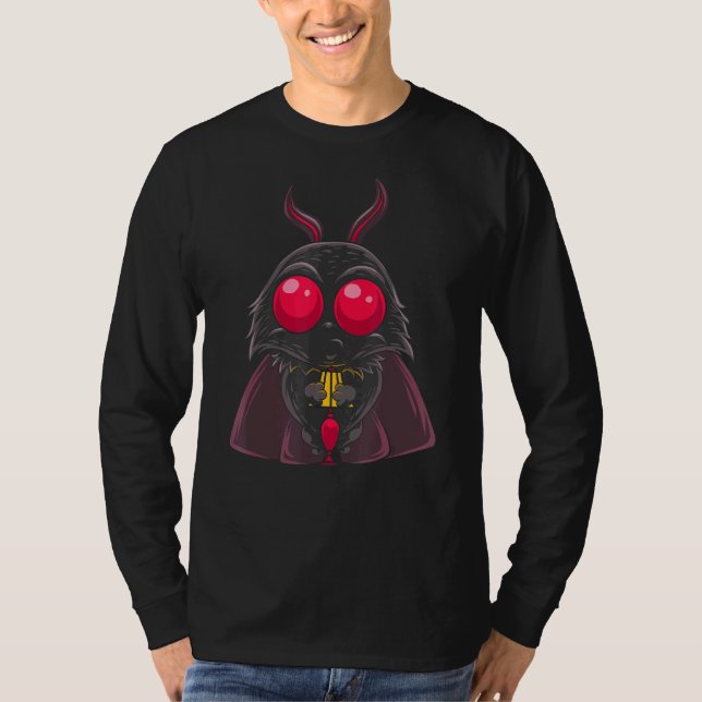 Camiseta Gótico Pastel Mothman Lamp Folklore Criptid Creepe (Anverso)