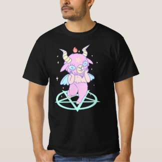 Camiseta Gótico Pastel Nu Gótico Baphomet Kawaii