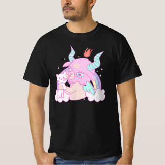 Camiseta Gótico Pastel Nu Gótico Baphomet Kawaii