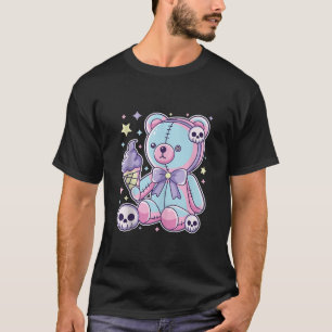 Camiseta Gótico Pastel Sombrío Cute Bruja Zombie Voodoo Oso