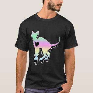 Camiseta Gótico Pastel Sphynx Cat Black He