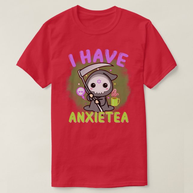 Camiseta Gótico Pastel Tengo Aniety Kawaii Grim Tea Gift  (Diseño del anverso)