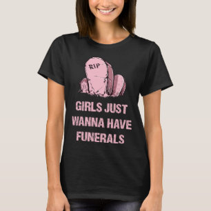 Camiseta Gótico Pastel Tumba Rosa Gótica Para Mujeres Chica