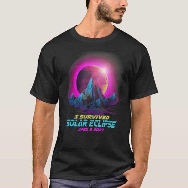 Camiseta Gótico Pastel Vaporwave I Supervivencia Total Ecli (Anverso)